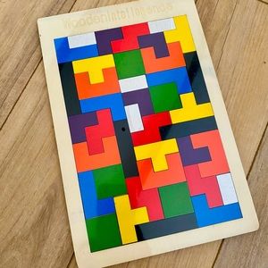 Montessori Wooden Tetris Block Game